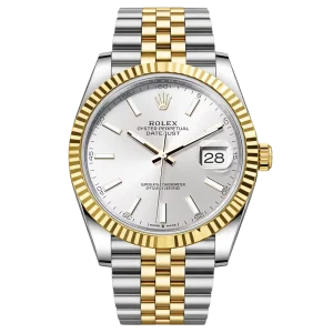 Rolex Datejust 41 TT Silver Dial Jubilee