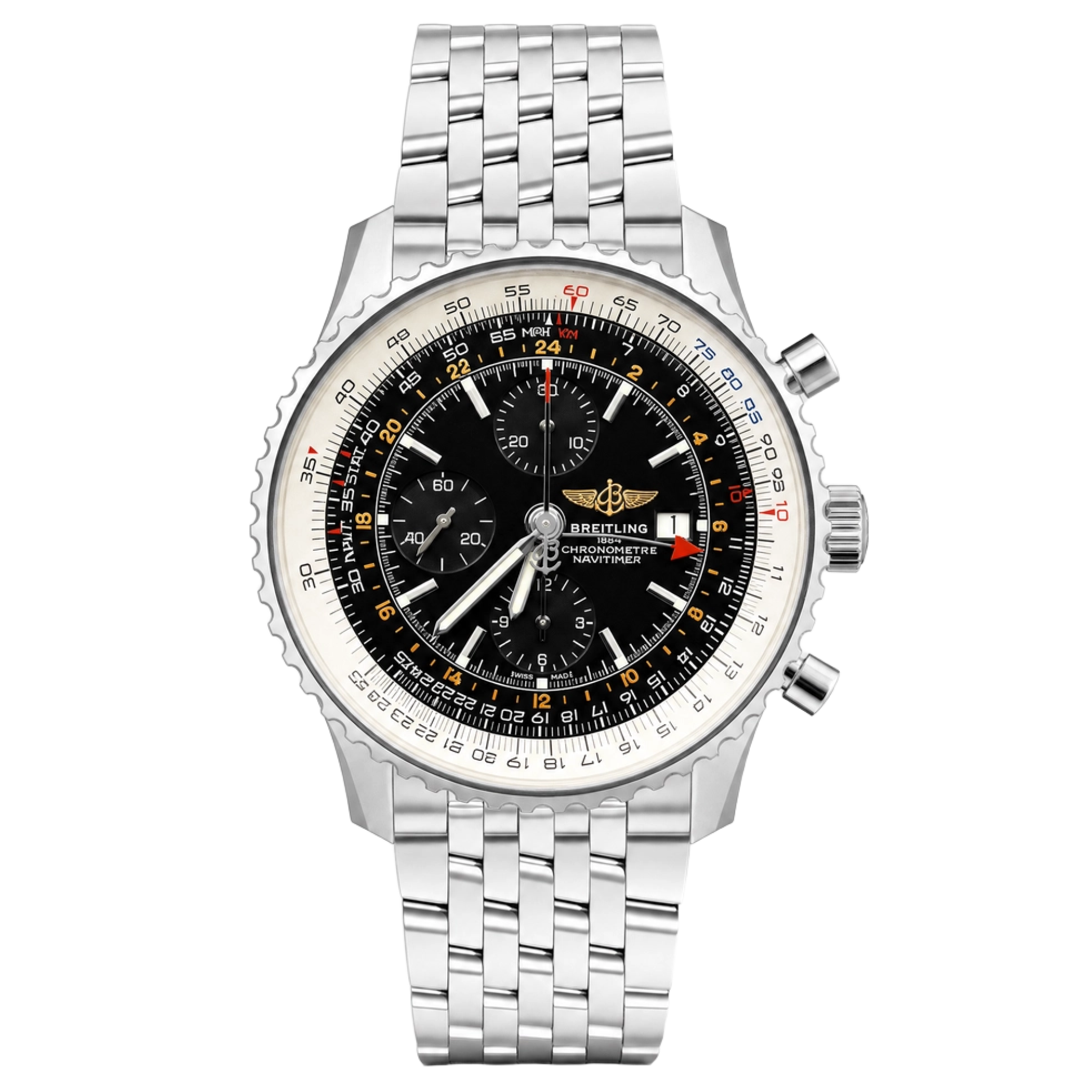 Breitling A2432212 Navitimer World Black dial