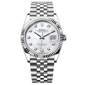 Rolex 126234 Datejust 36 Mother of Pearl Diamond Dial